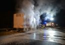 Meppen - Lkw-Anhänger brennt auf B 402 - Am Schlagbaum / Dürenkämpe Foto: NordNews Übersicht3