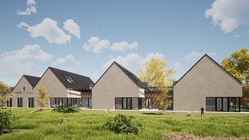 So soll die neue Kita in Emmeln einmal aussehen. Eine zukünftige Erweiterung wird so möglich bleiben. Foto: Architekturbüro Jens Meyerrose aus Haren.