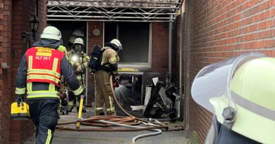 Meppen - Brand in Bäckerei in der Hüttenstraße Übersicht4